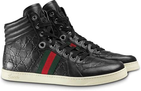 black and white Gucci sneakers